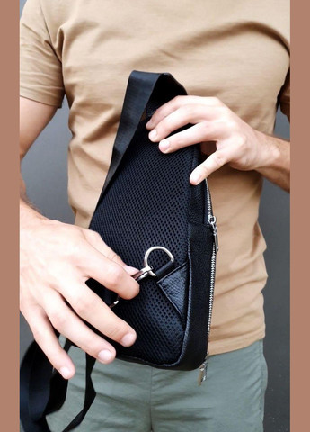 Шкіряна чоловіча сумка-слінг PTR No Brand (317763731)