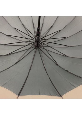 Зонт-трость женский Zilner ZIL-203 полуавтомат на 16 спиц с бежевой каймой Зеленый No Brand (281474291)