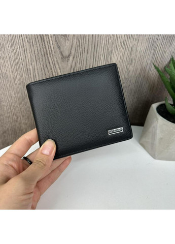 Мужской подарочный набор кожаный кошелек портмоне в деревянной коробке черный No Brand (351536651)