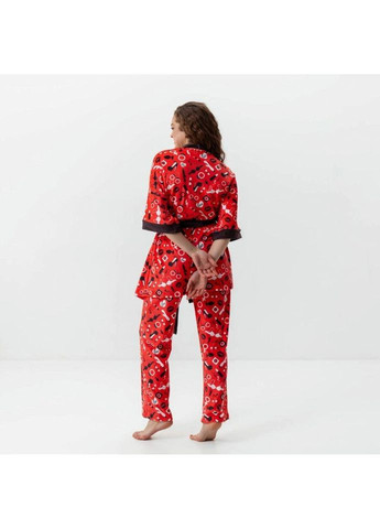 Комбінована всесезон комплект жіночий з плюшевого велюру штани та халат 18 плюс 3414_l 15941 l FlexDress