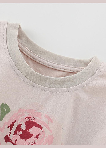 Рожева дитяча літня піжама для дівчинки 10160 9 рожевий Malwee