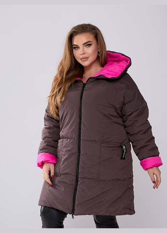 Рожева зимня двостороння зимова куртка KVAN