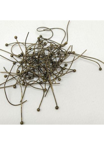 Пін із кулькою 4 см, колір Бронза - 3 Plus-plus (354794934)