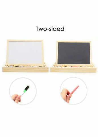 Дитяча двостороння дошка з набором магнітів LimoToy MD 0815 магніти, крейду, фломастер, губка Limo Toy (327216909)