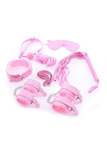 Набор бдсм для секс игры Tease-N-Please BDSM 8 предметов садо-мазо комплект наручники ошейник кляп.. No Brand (303906360)