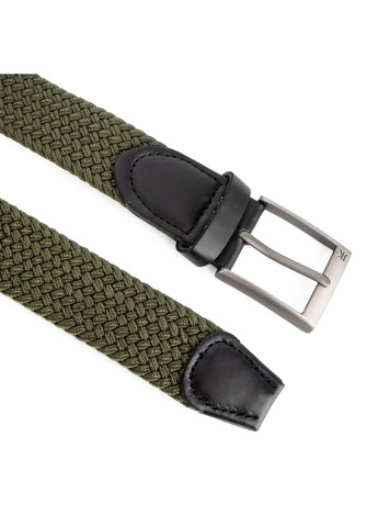 Ремень-резинка мужской -35006 (110 см) зеленый плетеный JK (261554951)