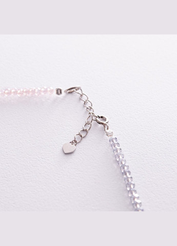 Серебряное колье Шарик с хрусталем 908-01487 38 Oniks (264392825)