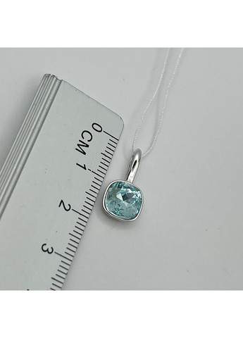 Кулон срібний із блакитним кварцем 1 г No Brand (369736911)