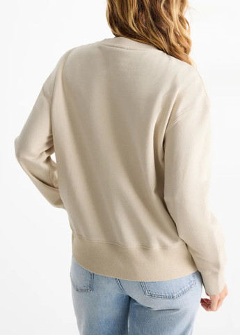 Бежевый свитшот C&A рисунок (370784846)