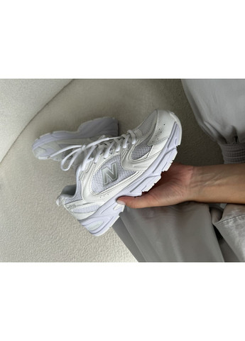 Белые демисезонные кроссовки мужские new balance 530 triple white нью беланс 530 No Brand