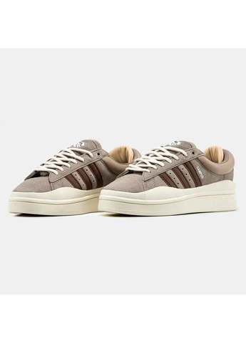 Бежеві літні кросівки adidas campus x bbanny brown beige адідас кампус No Brand