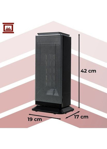 Керамический электрический обогреватель 26376 LUMNI (2000 Вт, 42 см, пульт, таймер, Польша) Kaminer (372473496)