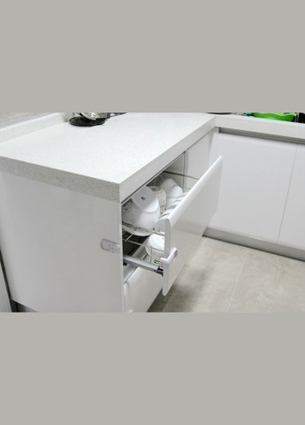 Кутовий блокатор Замок блокатор кутовий від дітей (кнопка) 1 шт Білий LELUNO (312000247)