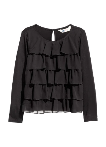 Блуза демісезон,чорний, H&M (322994885)