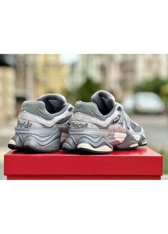 Серые демисезонные кроссовки мужские new balance 9060 x joe freshgoods dark gray нью беланс 9060 No Brand