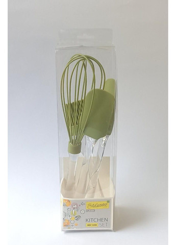 Набір кухонного приладдя із силікону MR-1590OLV оливковий колір Maestro (302517915)