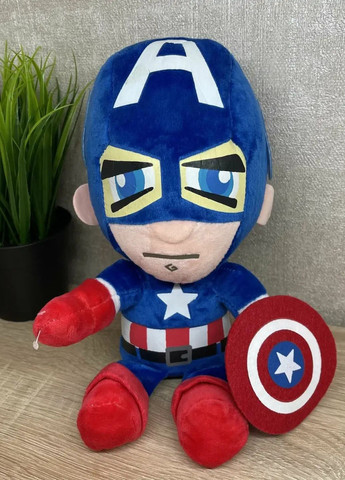 М'яка іграшка Капітан Америка з щитом 55 см плюшевий супергерой Marvel My Kigu (372049680)