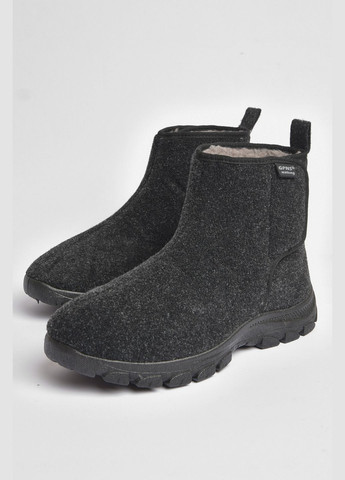 Темно-серые бурки мужские на меху темно-серого цвета Let's Shop