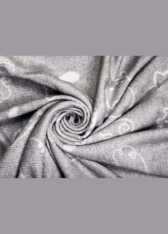 Плед хлопковый Кошки серые 140x200 см Love You (305575567)