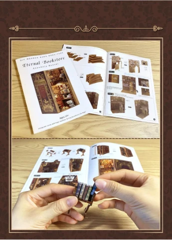 Бук Нук Бібліотека Eternal Bookstore Румбокс Book Nooks Cutebee YS05 Інтер'єрний конструктор No Brand (362452784)