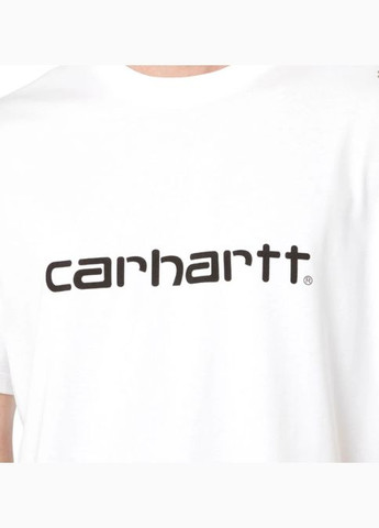 Белая футболка wip script t-shirt Carhartt