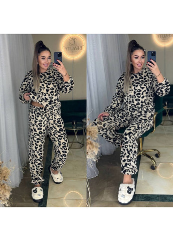 Костюм 1133 хутро Тедді дуже теплий штани та кофта Україна (370844841)