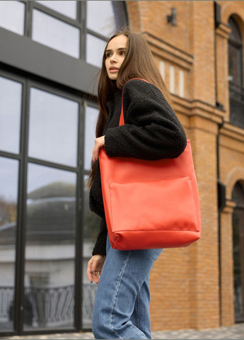 Женская сумка шопер красная Sambag (322827442)