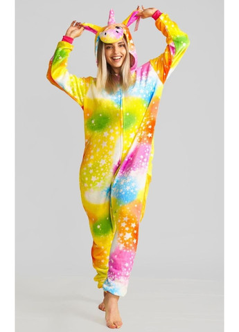 Пижама кигуруми Салют единорог на пуговицах L (165-175 см) Jamboo (369669117)