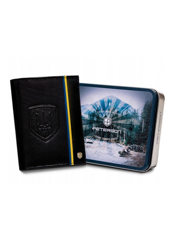 Мужской кожаный портмоне с трезубцем. Peterson (368540865)