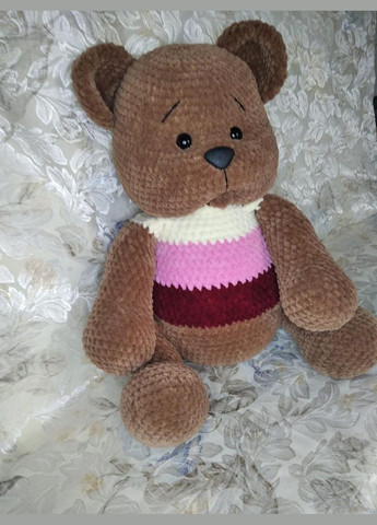 Вязаная игрушка медведь, ручная работа No Brand (304060127)