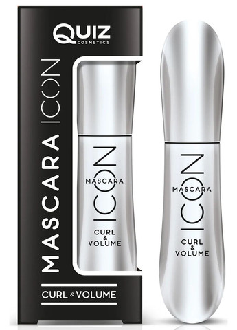 Тушь для ресниц Icon подкручивание и объем 9 ml(5906439019406) Quiz (289534144)