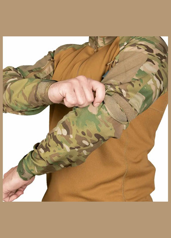 Койот лонгслив убакс cm raid twill/coolpass pique камуфляж Camotec