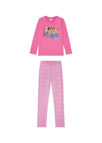 Рожева піжама (лонгслів і штани) для дівчинки lego 379815 рожевий Disney