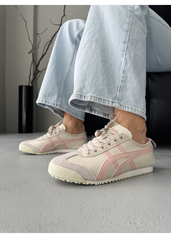 Кроссовки женские Asics Onitsuka Tiger Beige Pink | Асікс Онітцука Тайгер бежевые демисезоны (371276855)