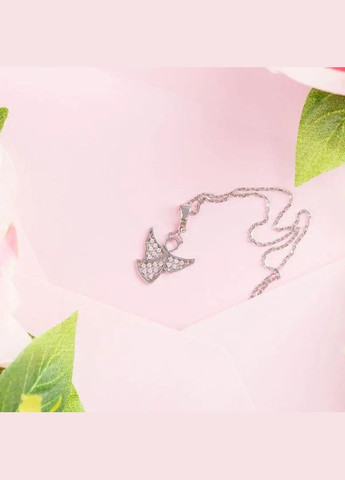 Подвес серебряный ангел с россыпью белых фианитов No Brand (333705765)