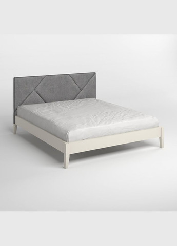 Двоспальне дерев'яне ліжко Нью-Йорк ДК (S2005Y50R)/Аляска 93 (Сірий) 180х190 см (MBG-10332) Mebigrand (368279818)