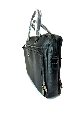 Чоловіча сумка з еко-шкіри Bradford 8922-5 чорна 27 х 38 х 7 No Brand (371681989)