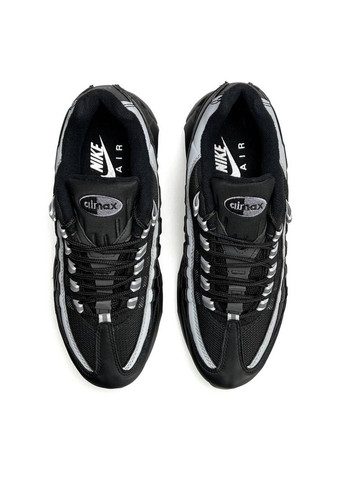 Чорні Осінні кросівки чоловічі nike No Brand Air Max 95 All Black Grey