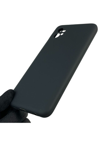 Чохол для Moto G32 (PAUU0013RS) силіконовий з мікрофіброю нековзний на моторола г32 чорний Motorola (366388966)