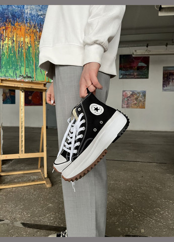 Кросівки жіночі Converse Run Star Hike black white | Конверс Ран Стар чорні білі No Brand чорні демісезони (316504458)