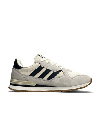 Бежевые летние кроссовки мужские adidas No Brand Treziod 2.0 Beige Black