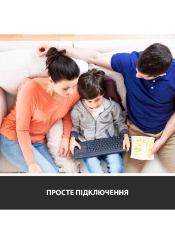 Клавіатура K400 Plus Touch Wireless Black UA (920-007145) [81156] Logitech (400982492)