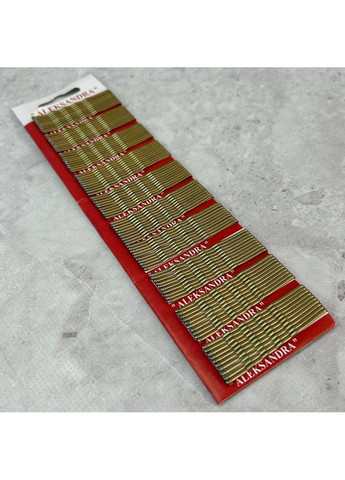 (10 шт на планшетці) Шпильки-невидимки хвилясті, 6 см - золото Plus-plus (352749961)