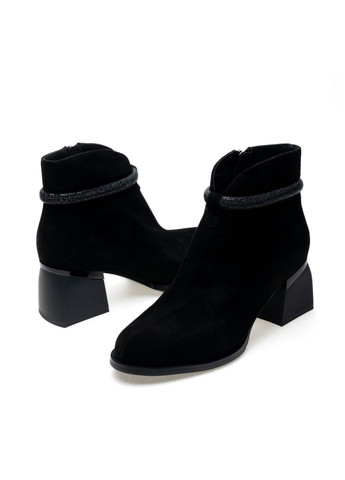 Чорні демісезонна ботильйони 01473 чорні Brocoli