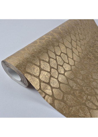Шпалери вінілові 0.53 × 10.05 м 59115, золотисті для спальні, вітальні, кабінету MARBURG (368895856)