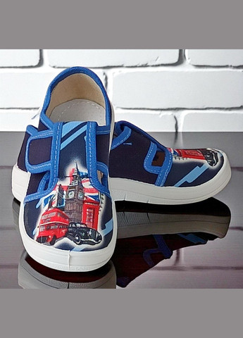 Ортопедичні тапочки на липучці капчики для хлопчика змінне взуття в садок змінка Валді Waldi (342262948)