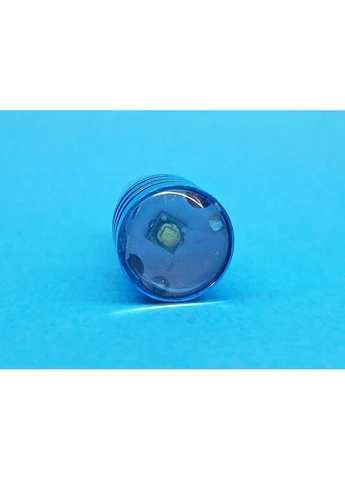 Светодиодная лампа P21W BA15S 12V CREE 5W с линзой, синий радиатор 18 мм, 1 контакт White (394200889)