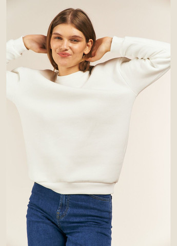 Молочний світшот однотонний жіночий wbc02318 shop (2000990259585) LAWA (315999445)