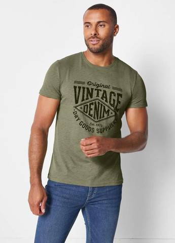 Хаки (оливковая) футболка с коротким рукавом Livergy