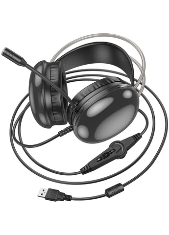 Ігрові навушники W109 Plus Black (609029) [112541] Hoco (400890117)